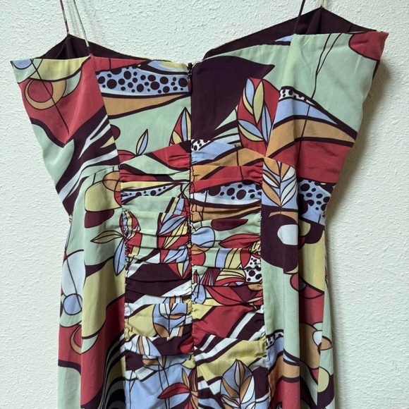 Nicole miller silk ruched floral dress - Picture 8 of 8